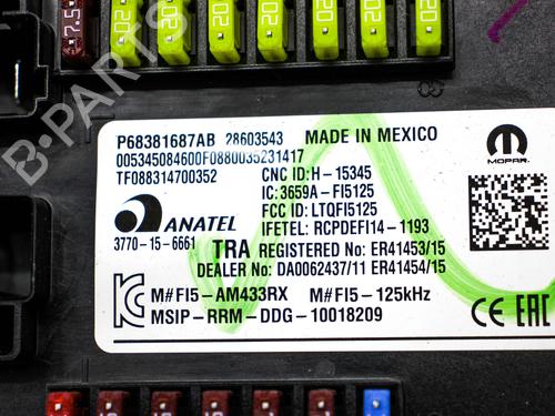 Fuse box JEEP COMPASS (MK49) 2.4 | BP30129868E1
