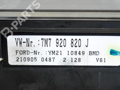 Instrument cluster SEAT ALHAMBRA (7V8, 7V9) 1.9 TDI | BP6498060C47 