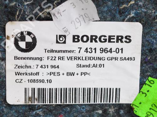Boot lining BMW 2 Coupe (F22, F87) 220 d | BP14682058I3 