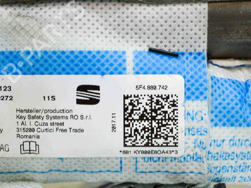 Right curtain airbag SEAT LEON (5F1) 1.6 TDI | BP8850323C12 