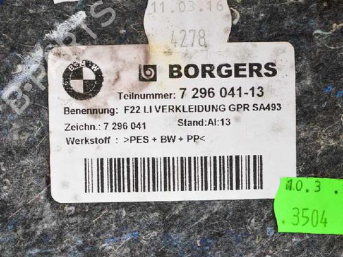 Boot lining BMW 2 Coupe (F22, F87) 220 d | BP14682059I3 
