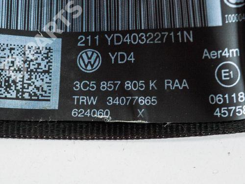 Rear left seatbelt VW PASSAT B7 (362) 2.0 TDI | BP6872062I29 