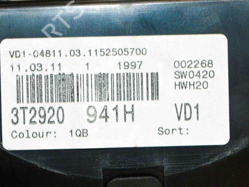 Instrument cluster SKODA SUPERB II (3T4) 2.0 TDI 16V | BP8850539C47 