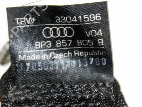 Rear right seatbelt AUDI A3 (8P1) 2.0 TDI 16V | BP21195872I28 