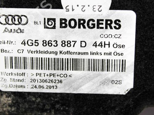 Boot lining AUDI A6 C7 (4G2, 4GC) 2.0 TFSI | BP19747003I3