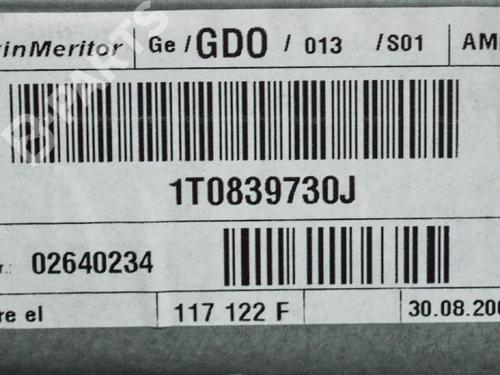 Rear right window mechanism VW TOURAN (1T1, 1T2) 1.9 TDI | BP6491972C25 