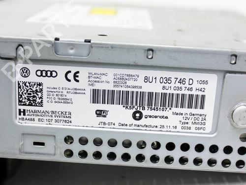 Radio AUDI Q3 (8UB, 8UG) 2.0 TFSI | BP20145472E6 