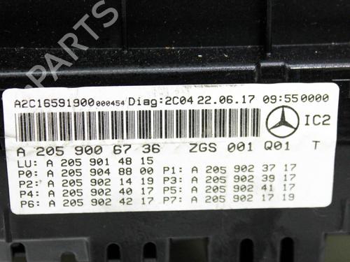 Instrument cluster MERCEDES-BENZ GLC (X253) 350 e 4-matic (253.954) | BP28821177C47 