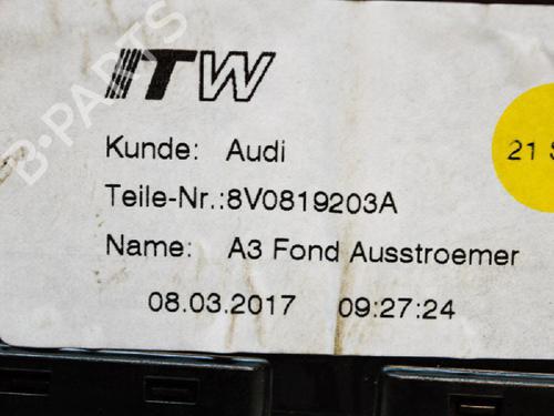 Air vent AUDI A3 Sportback (8VA, 8VF) 1.4 TSI | BP14689337I21 
