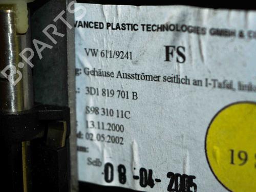 Luchtrooster VW PHAETON (3D1, 3D2, 3D3, 3D4, 3D6, 3D7, 3D8, 3D9) 3.0 V6 TDI 4motion | BP14677326I21