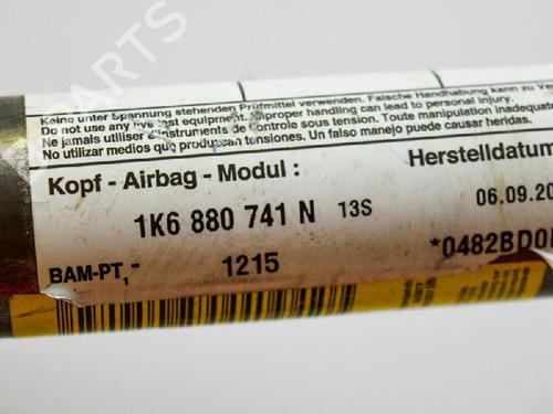 Left curtain airbag VW GOLF V (1K1) 1.9 TDI | BP14687511C11 