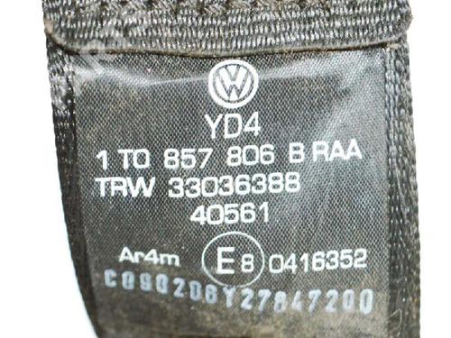 Rear right seatbelt VW TOURAN (1T1, 1T2) 2.0 TDI 16V | BP6871827I28 