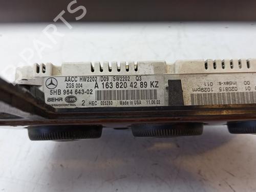 Climate control MERCEDES-BENZ M-CLASS (W163) ML 270 CDI (163.113) | BP26661284I5 