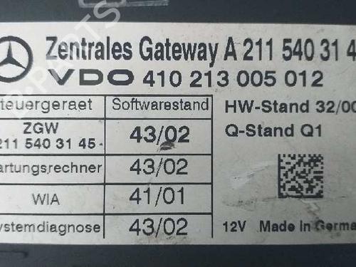 Electronic module MERCEDES-BENZ E-CLASS (W211) E 220 CDI (211.006) | BP7958363M83 - Image 2