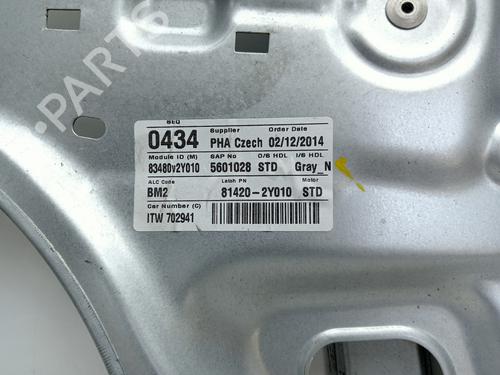 Rear right window mechanism HYUNDAI ix35 (LM, EL, ELH)  | BP19289269C25 