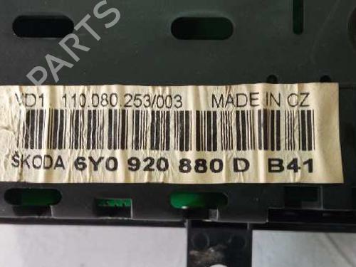 Instrument cluster SKODA FABIA I (6Y2)  | BP7960854C47 