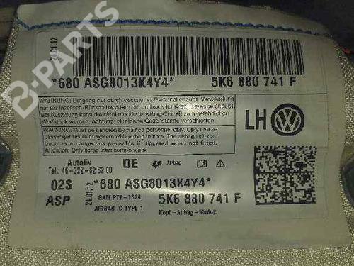 Used Left curtain airbag VW GOLF VI (5K1) [2008-2014]  7957836