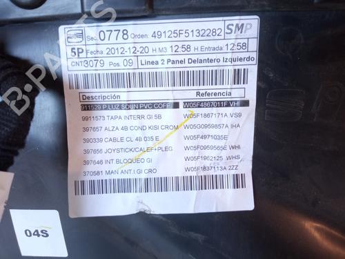 Front left panel SEAT LEON (5F1) | BP10291782C58 - Image 3