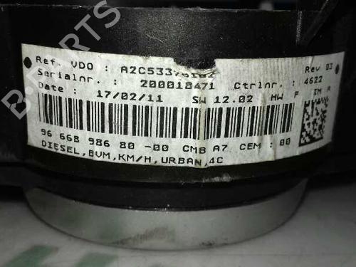 Instrument cluster PEUGEOT 207 (WA_, WC_)  | BP7964068C47 