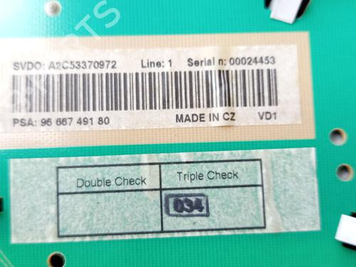 Instrument cluster PEUGEOT 207 CC (WD_) 1.6 HDi | BP30598367C47