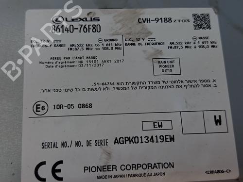 Radio LEXUS UX (_AA1_, _AH1_, _MA1_)  | BP30874518E6 