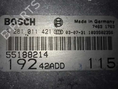 Engine control unit (ECU) FIAT STILO (192_) 1.9 D Multijet | BP7963772M57 