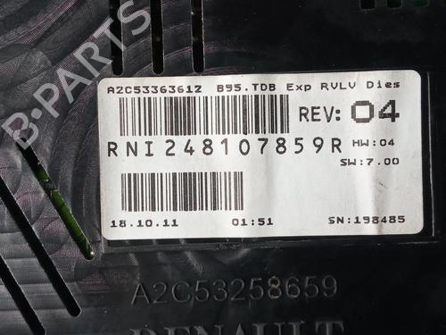 Instrument cluster RENAULT MEGANE III Hatchback (BZ0/1_, B3_)  | BP10171855C47 