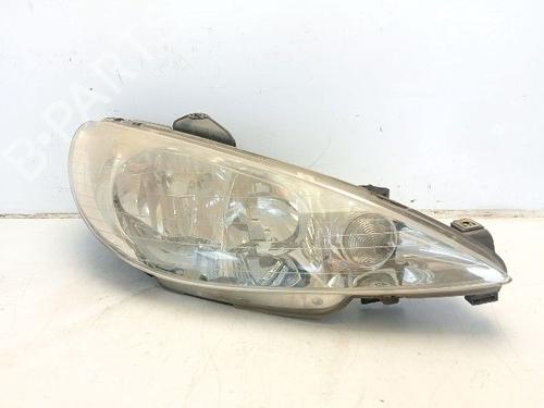 Used Right headlight PEUGEOT 206 Hatchback (2A/C) [1998-2012]  31130949