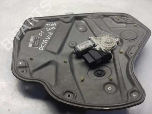 Rudehejsemekanisme venstre bagtil SKODA OCTAVIA II (1Z3) [2004-2013]  7959017