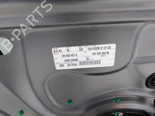 Left rear door VW GOLF V (1K1)  | BP17430423C4 