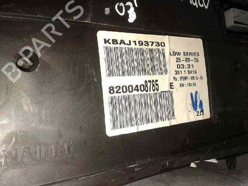 Instrument cluster RENAULT MEGANE II (BM0/1_, CM0/1_)  | BP7953843C47 