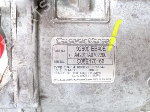 AC compressor NISSAN PICK UP (D22)  | BP16205077M34  - Image 5