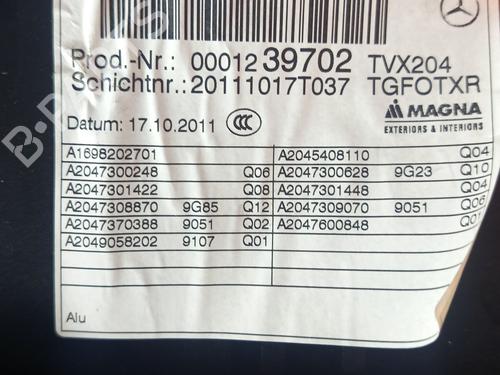 Rear right panel MERCEDES-BENZ GLK-CLASS (X204)  | BP31193066C61 