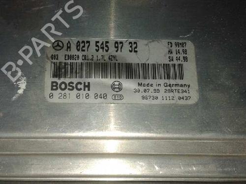 Engine control unit (ECU) MERCEDES-BENZ A-CLASS (W168) A 160 CDI (168.007) | BP7963528M57 