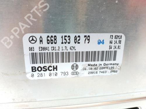 Engine control unit (ECU) MERCEDES-BENZ A-CLASS (W168)  | BP13308622M57 