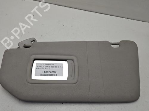 Zonneklep links RENAULT GRAND SCÉNIC III (JZ0/1_) 1.5 dCi (JZ09, JZ0D, JZ10, JZ14, JZ1G, JZ29, JZ2C) (110 hp) 31310324