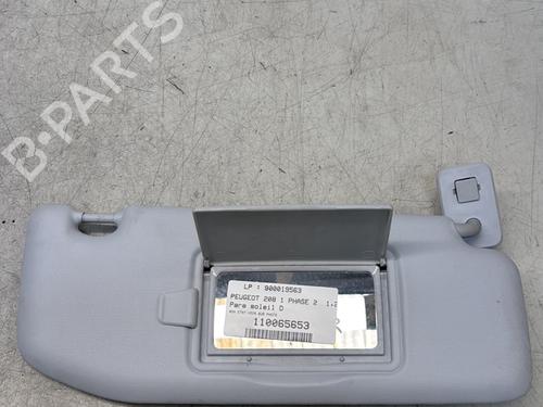 Used Right sun visor PEUGEOT 208 I (CA_, CC_) 1.2 VTI 82 (82 hp) 29365505
