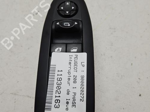 Used Left front window switch PEUGEOT 208 I (CA_, CC_) 1.4 HDi (68 hp) 31653753