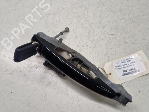 Used Front left exterior door handle PEUGEOT 3008 I MPV (0U_) 1.6 HDi (109 hp) 29368643