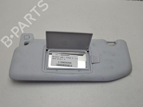 Used Left sun visor PEUGEOT 208 I (CA_, CC_) 1.2 VTI 82 (82 hp) 30614650