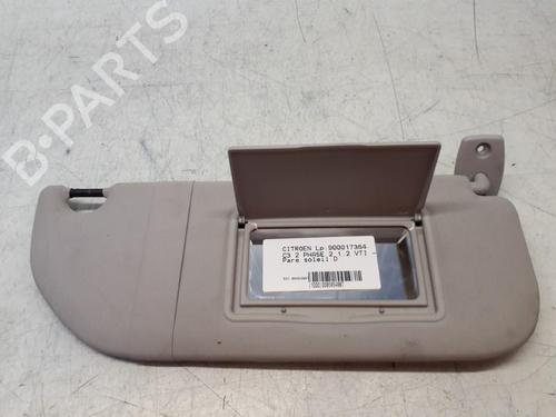 Used Right sun visor CITROËN C3 II (SC_) 1.2 VTi 82 (82 hp) 29369877