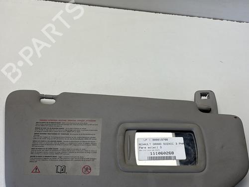 Used Right sun visor RENAULT GRAND SCÉNIC III (JZ0/1_) 1.5 dCi (JZ09, JZ0D, JZ10, JZ14, JZ1G, JZ29, JZ2C) (110 hp) 29365299