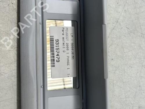 Right sun visor PEUGEOT 2008 I (CU_) 1.2 VTi | BP29367096I2 
