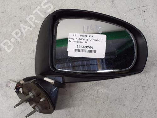 Right mirror TOYOTA AVENSIS Saloon (_T27_) 2.0 D-4D (ADT270_, ADT270R) | BP29367043C27 