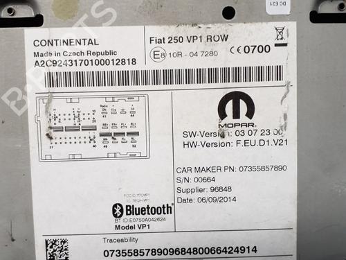 Radio FIAT DUCATO Van (250_) 130 Multijet 2,3 D | BP29368262E6 