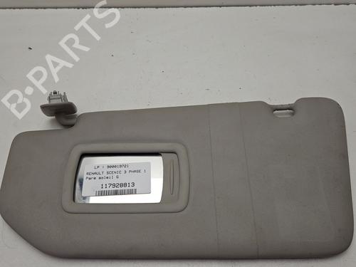 Used Left sun visor RENAULT SCÉNIC III (JZ0/1_) 1.5 dCi (110 hp) 31070082