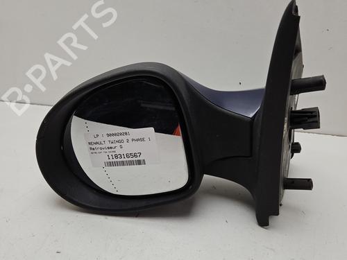 Used Left mirror RENAULT TWINGO II (CN0_) 1.2 (CN0D) (58 hp) 31156280