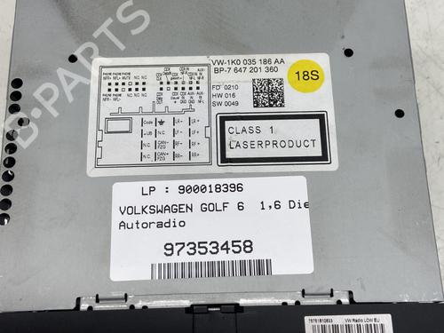 Radio VW GOLF VI (5K1) 1.6 TDI | BP29368719E6 