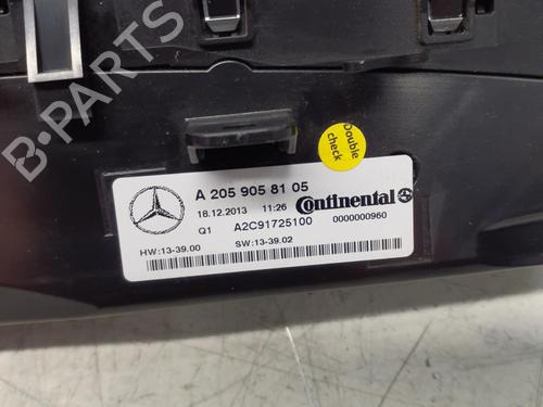 AC Styreenhet / Manøvreringsenhet MERCEDES-BENZ C-CLASS (W205) C 220 BlueTEC / d (205.002, 205.004) | BP29366920I5 