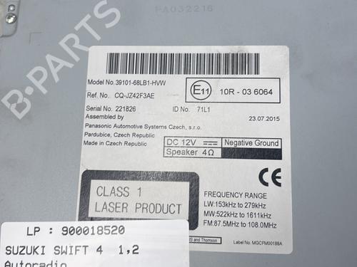 Bilradio SUZUKI SWIFT IV (FZ, NZ) 1.3 DDiS (AZG413D, ZC02S, ZC92S) | BP29365424E6 